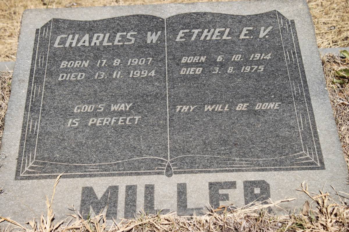 MILLER Charles W. 1907-1994 &amp; Ethel E.V. 1914-1975