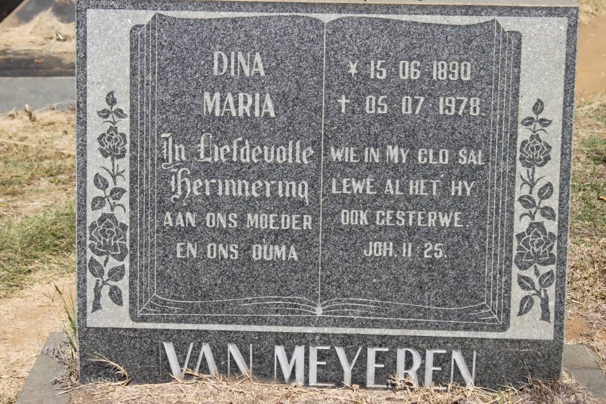 MEYEREN Dina Maria, van 1890-1978