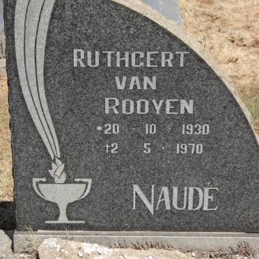 NAUDE Ruthgert van Rooyen 1930-1970