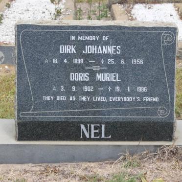 NEL DIRK Johannes 1898-1956 &amp; Doris Muriel 1902-1996