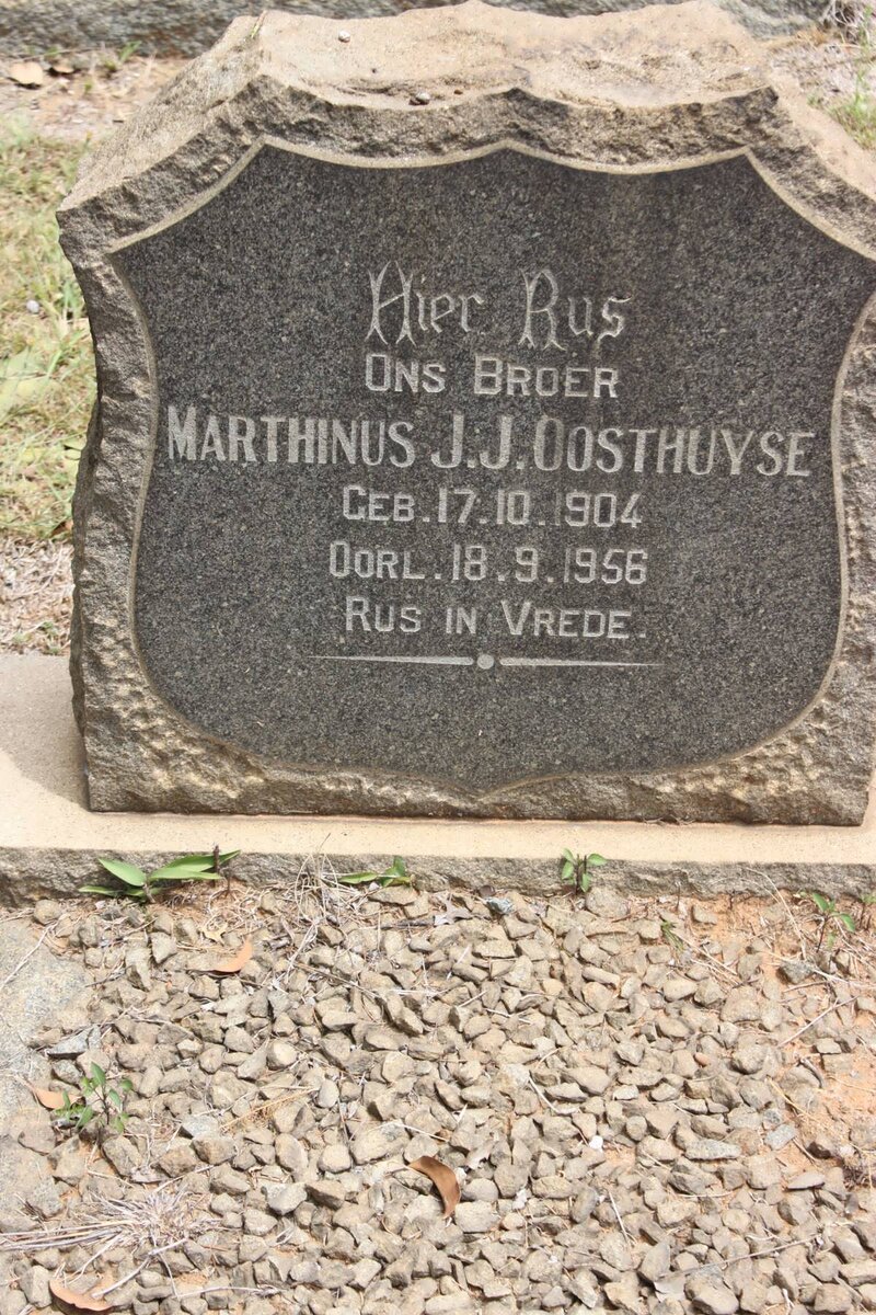 OOSTHUYSE Marthinus J.J. 1904-1956