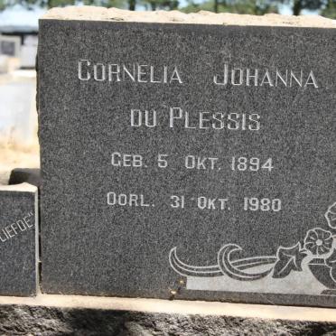PLESSIS Cornelia Johanna, du 1894-1980