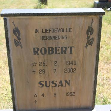 PLESSIS Robert, du 1940-2002 &amp; Susan 1952-