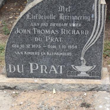 PRAT John Thomas Richard, du 1875-1954