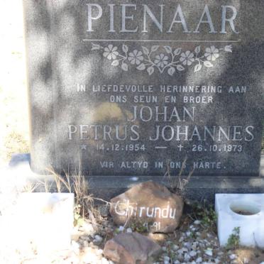 PIENAAR Johan Petrus Johannes 1954-1973