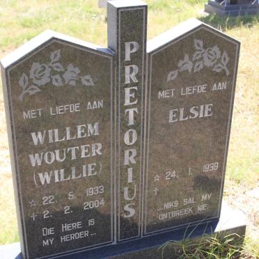 PRETORIUS Willem Wouter 1933-2004 &amp; Elsie 1939-