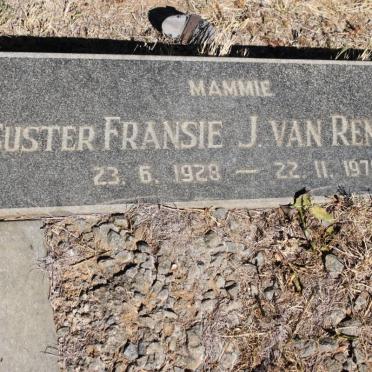 RENSBURG Fransie, J. van 1928-1978