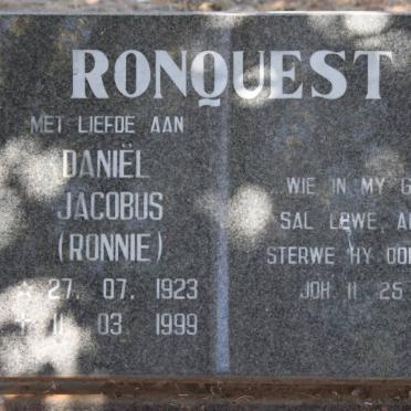 RONQUEST Daniel Jacobus 1923-1999