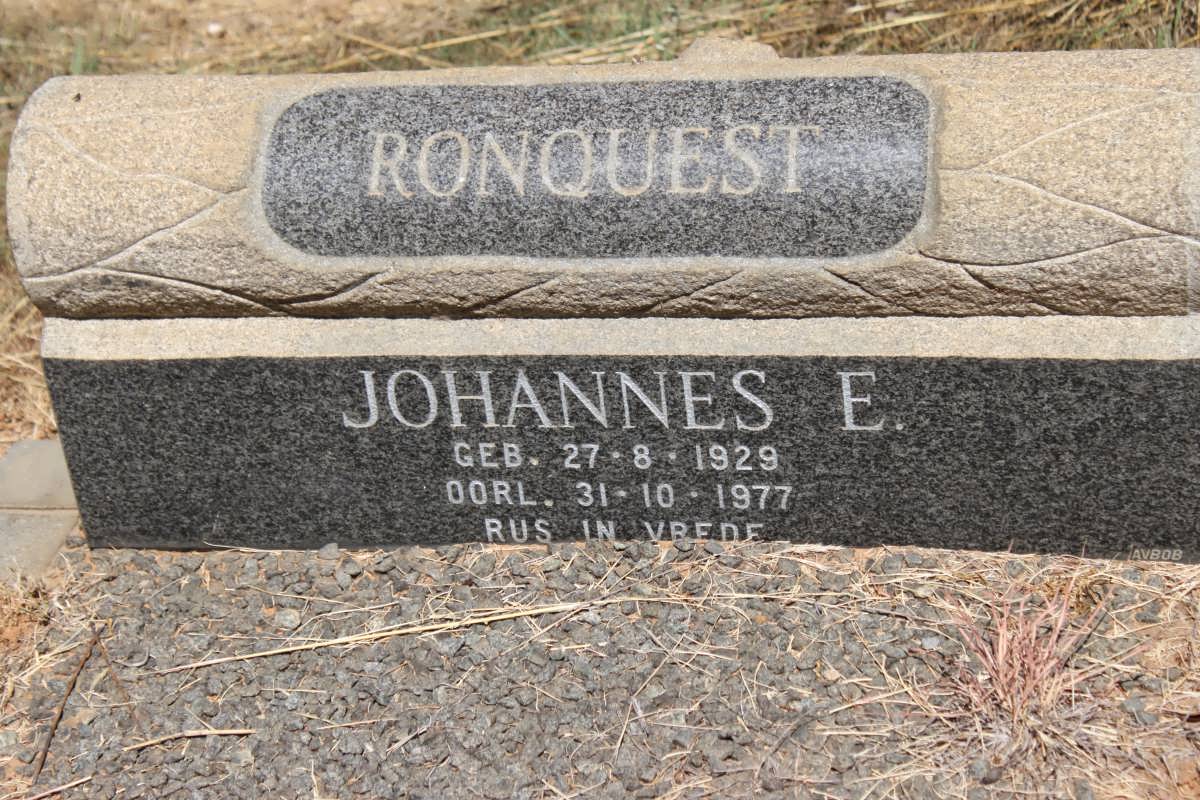 RONQUEST Johannes E. 1929-1977