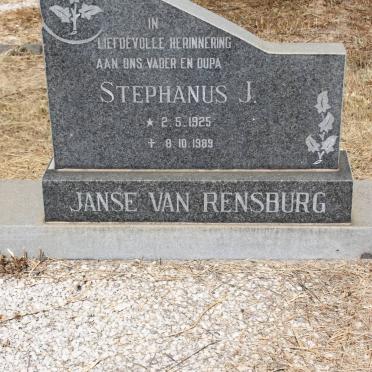 RENSBURG Stephanus J., Janse van 1925-1989