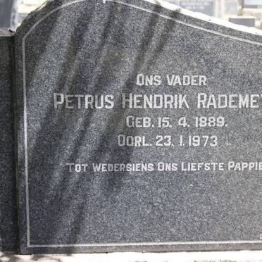 RADEMEYER Petrus Hendrik 1889-1973