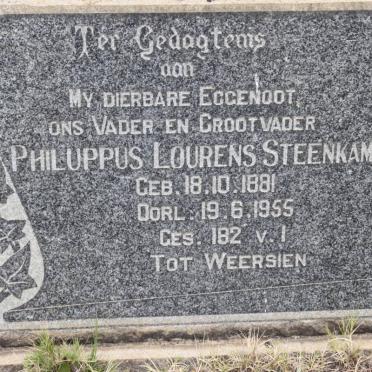 STEENKAMP Philippus Lourens 1891-1955