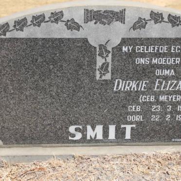 SMIT Dirkie Elizabeth nee MEYER 1905-1974