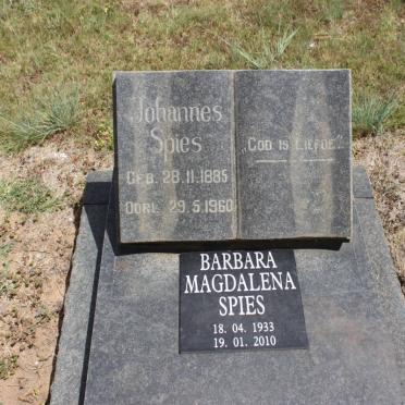 SPIES Johannes 1885-1960 :: SPIES Barbara Magdalena 1933-2010