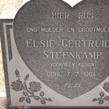 STEENKAMP Elsie Gertruida voorheen KIDSON -1964