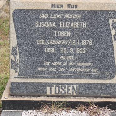 TOSEN Susanna Elizabeth nee JOUBERT 1876-1955