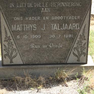 TALJAARD Matthys J. 1900-1981
