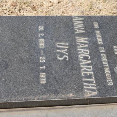 UYS Anna Margaretha 1893-1978