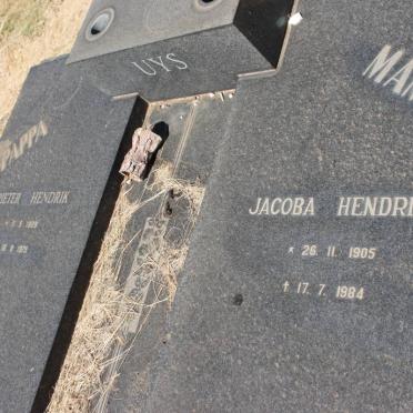 UYS Pieter Hendrik 1909-1975 &amp; Jacoba Hendrika 1905-1984