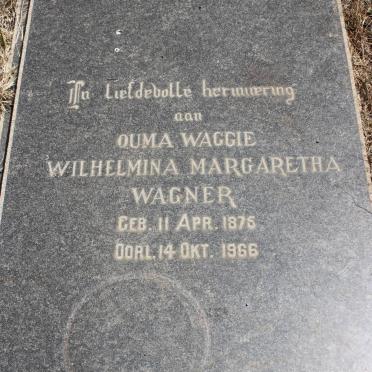 WAGNER Wilhelmina Margaretha 1875-1966