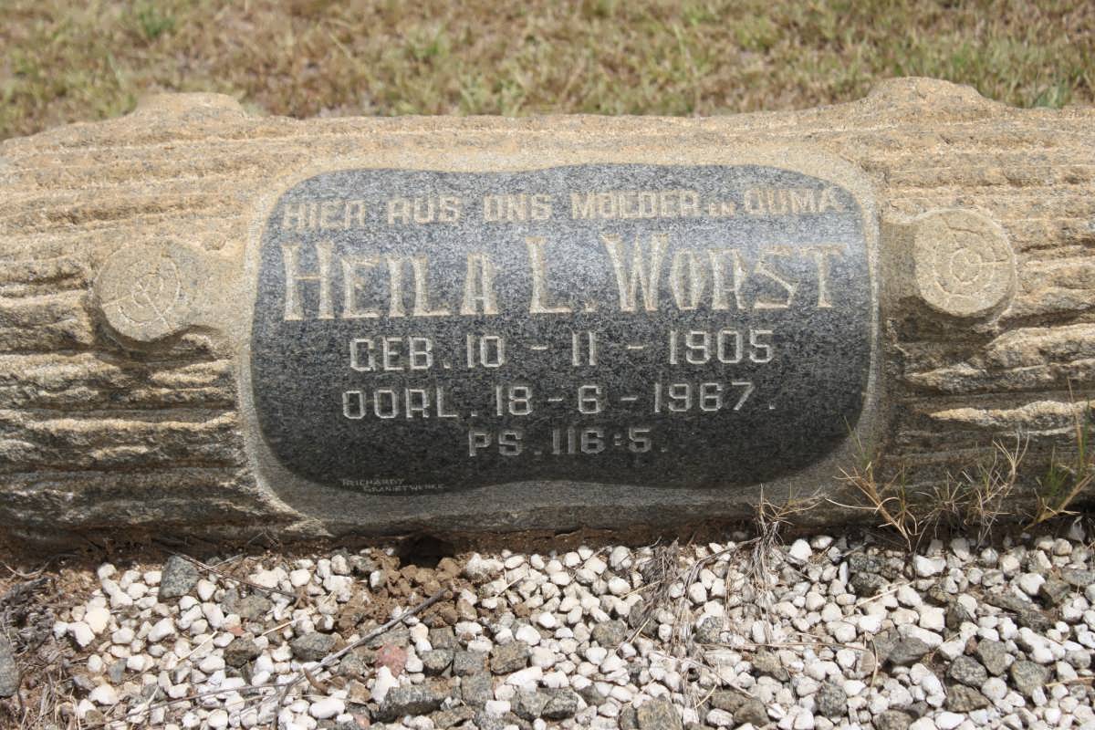 WORST Heila L. 1905-1967