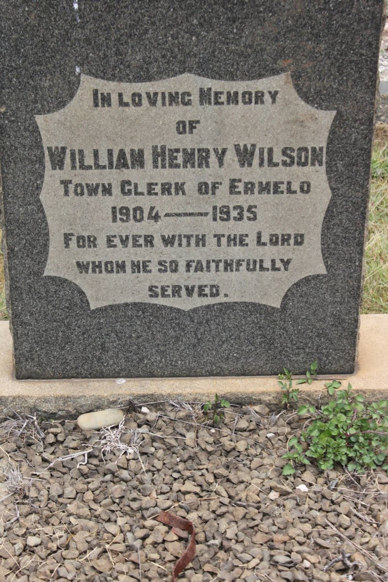 WILSON William Henry 1904-1935