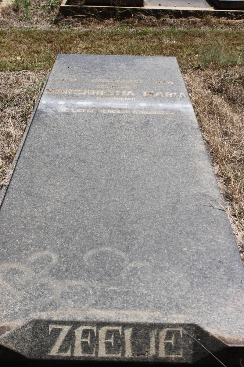 ZEELIE Margaretha Maria geb LOUWRENS 1897-1974