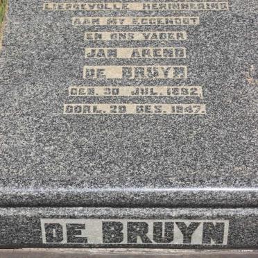 BRUYN Jan Arend, de 1882-1947
