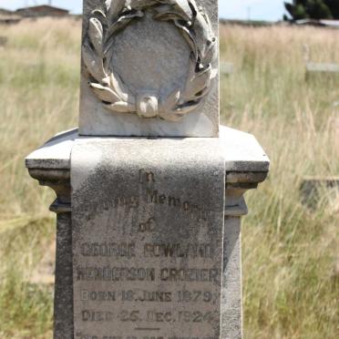 GROZIER George Rowland Henderson 1879-1924