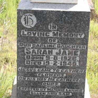 HEWITT Sarah Jane 1926-1940