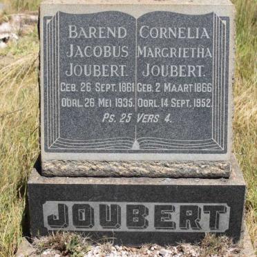 JOUBERT Barend Jacobus 1861-1935 &amp; Cornelia Margrietha 1866-1952