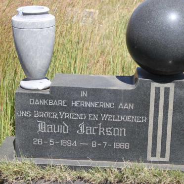JACKSON David 1894-1968