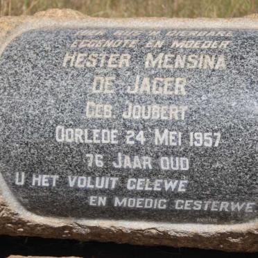 JAGER Hester Mensina, de nee JOUBERT -1957