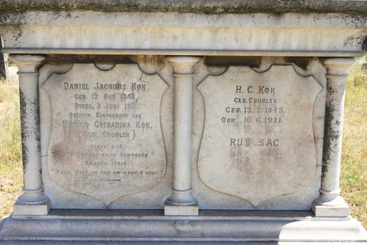 KOK Daniel Jacobus 1843-1911 &amp; Helena Catharina GROBLER 1843-1931