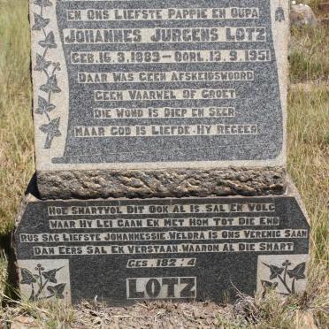 LOTZ Johannes Jurgens 1889-1951