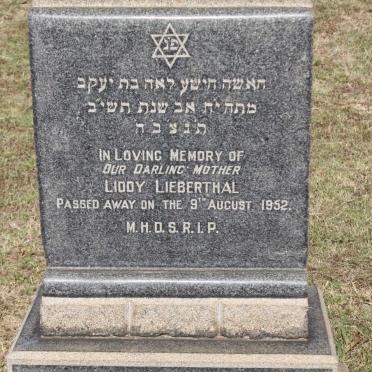 LIEBERTHAL Liddy  -1952