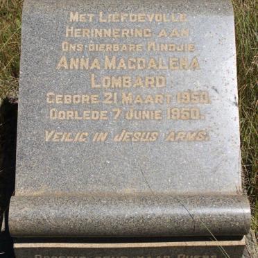 LOMBARD Anna Magdalena 1950-1950