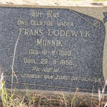 MUNNIK Frans Lodewyk 1889-1959