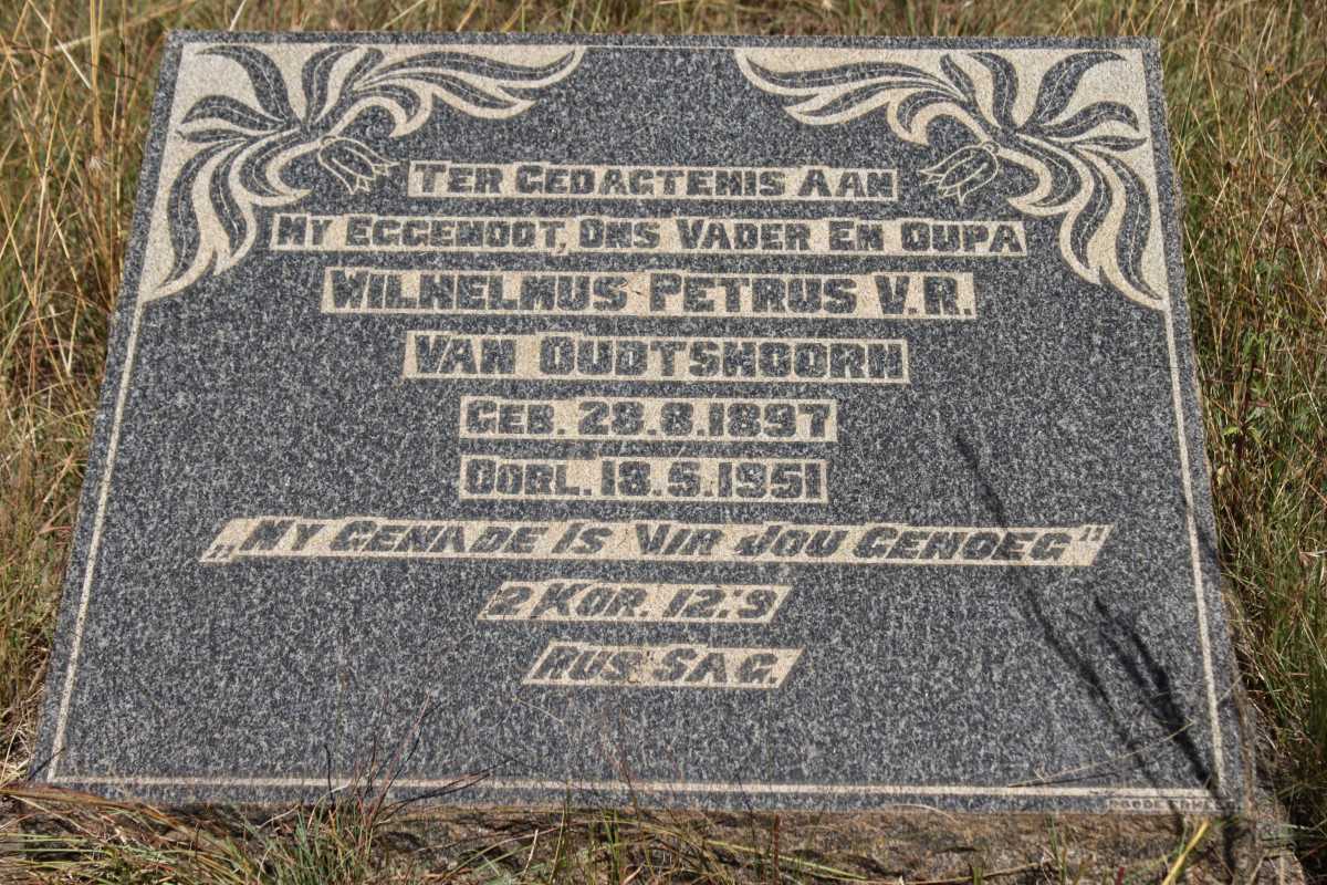 OUDTSHOORN Wilhelmus Petrus, v.R.van 1897-1951