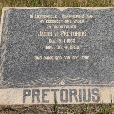 PRETORIUS Jacob J. 1886-1950