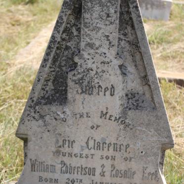 ROBERTSON Eric Clarence 1895-1896