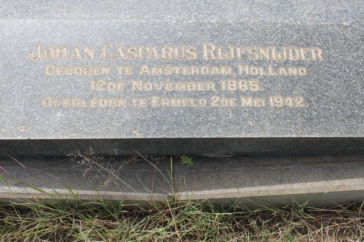 RIJFSNIJDER Johan Casparus 1885-1942