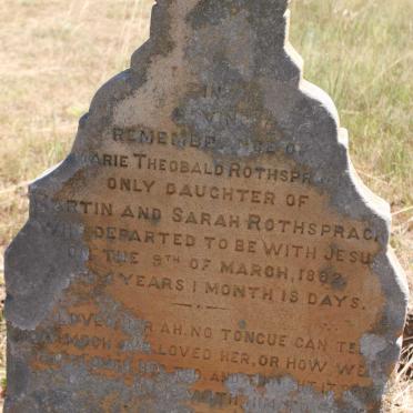 ROTHSPRACK Marie Theobald  -1892