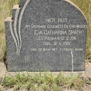 SPATH Eva Catharina nee PIENAAR 1911-1951