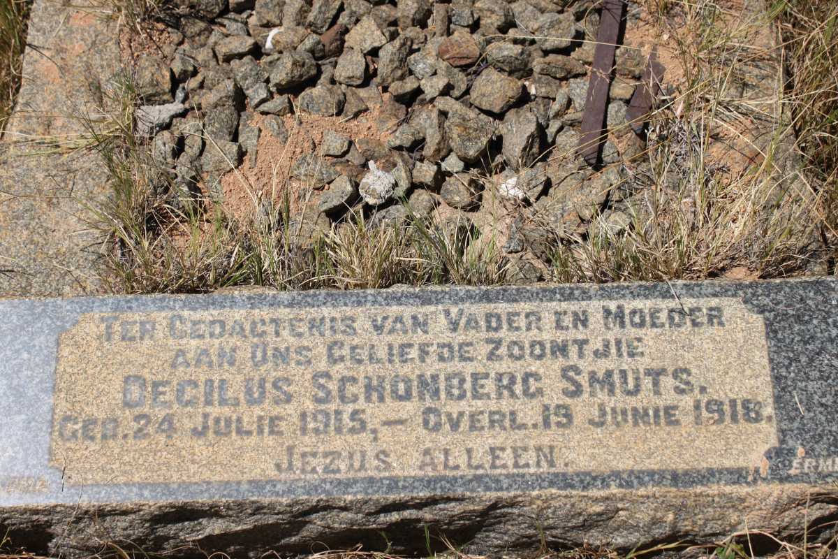 SMUTS Decilus Schonberg 1915-1918