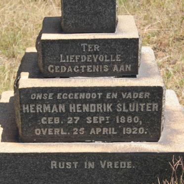 SLUITER Herman Hendrik 1880-1920