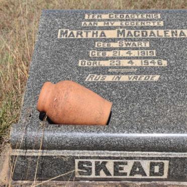 SKEAD Martha Magdalena geb SWART 1919-1946