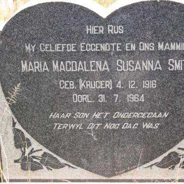 SMITH Maria Magdalena Susanna nee KRUGER 1916-1964