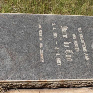 TOIT Marie, du 1915-1967