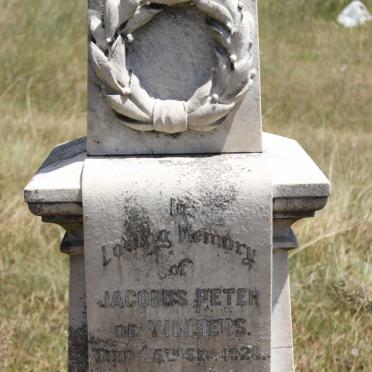 VILLIERS Jacobus Peter, de -1928